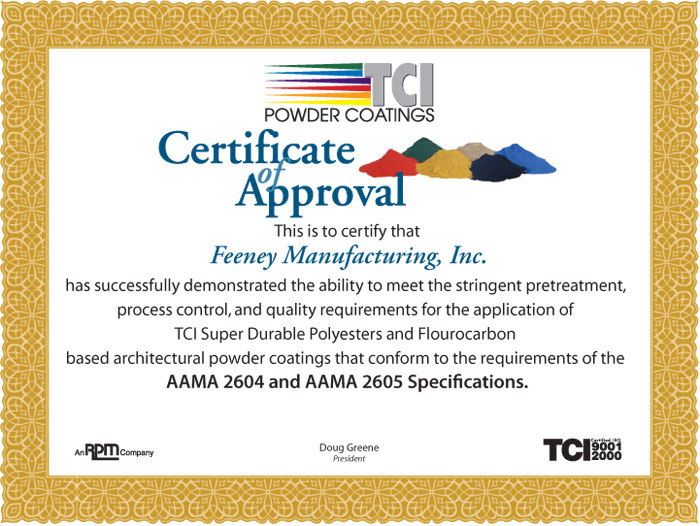 AMMA Certificate